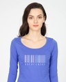 Shop Barcode One Of A Kind Scoop Neck Full Sleeve T-Shirt-Front