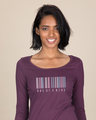 Shop Barcode One Of A Kind Scoop Neck Full Sleeve T-Shirt-Front
