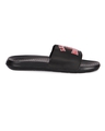 Shop Men's Black Basketball League Printed Sliders-Design