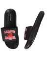 Shop Men's Black Basketball League Printed Sliders