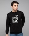 Shop Bat Code Hi Fleece Light Sweatshirts (BML)-Front