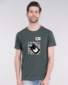 Shop Bat Code Hi Half Sleeve T-Shirt (BML)-Front