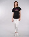 Shop Bat Girl Boyfriend T-Shirt (BML)-Design