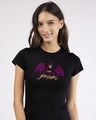 Shop Bat Girl Half Sleeve T-Shirt (BML)-Front