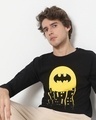 Shop Bat Logo City Full Sleeve T-shirt-Front