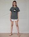 Shop Batman Applique Boyfriend T-Shirt (BML)-Full