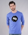 Shop Batman Applique Full Sleeve T-Shirt (BML)-Front