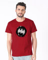 Shop Batman Applique Half Sleeve T-Shirt (BML)-Front