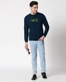 Shop Batman Camo Fleece Sweatshirt (BML) Navy Blue-Design