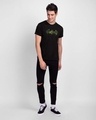 Shop Batman Camo Half Sleeve T-Shirt (BML) Black-Design