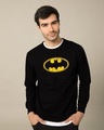Shop Batman Classic Logo Fleece Light Sweatshirt (BML)-Front