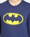 Shop Women's Blue Batman Classic Logo Graphic Printed Sweater