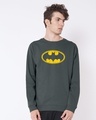 Shop Batman Classic Logo Fleece Light Sweatshirt (BML)-Front