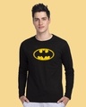 Shop Batman Classic Logo Full Sleeve T-Shirt (BML)-Front