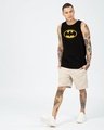 Shop Men's Black Batman Classic Logo Graphic Printed Vest-Design