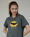 Shop Batman Dripping Boyfriend T-Shirt (BML)-Front