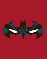 Shop Batman Eyes Logo Half Sleeve T-Shirt (BL)