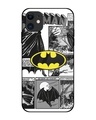 Shop Batman Hahaha Premium Glass Cover for Apple iPhone 12-Front
