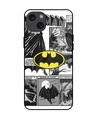 Shop Batman Hahaha Premium Glass Cover for Apple iPhone 15 Plus-Front