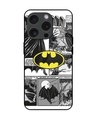 Shop Batman Hahaha Premium Glass Cover for Apple iPhone 15 Pro-Front