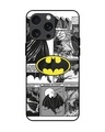 Shop Batman Hahaha Premium Glass Cover for Apple iPhone 15 Pro Max-Front