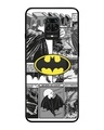 Shop Batman Hahaha Premium Glass Cover for Redmi Note 9 Pro Max-Front