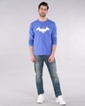 Shop Batman Intense Logo Glow In Dark Full Sleeve T-Shirt (BML) -Design