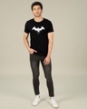 Shop Batman Intense Logo Glow In Dark Half Sleeve T-Shirt (BML) -Full