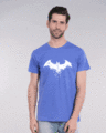 Shop Batman Intense Logo Glow In Dark Half Sleeve T-Shirt (BML) -Front