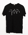 Shop Batman Line Glow In Dark Half Sleeve T-Shirt  (BML)-Front