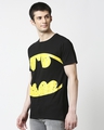 Shop Batman Logo Yellow Half Sleeves Hyperprint T-Shirt (BML) Black-Design