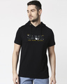 Shop Batman Memphis  Half Sleeve Hoodie T-shirt-Front