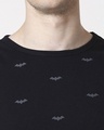 Shop Men's Black Batman All Over Printed T-shirt