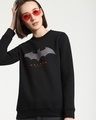 Shop Batman Outline Fleece Sweatshirt-Front