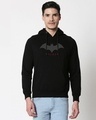 Shop Batman Outline Hoodie Sweatshirt-Front