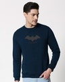 Shop Batman Outline Logo Fleece Sweatshirt (BML)-Front