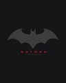 Shop Batman Outline Logo Full Sleeve Hoodie T-Shirt-Full
