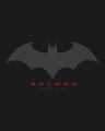 Shop Batman Outline Logo Round Neck Contrast Binding Vest-Full