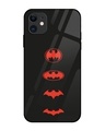 Shop Batman Premium Glass Cover for Apple iPhone 12-Front