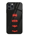 Shop Batman Premium Glass Cover for Apple Iphone 12 Pro-Front