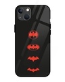 Shop Batman Premium Glass Cover for Apple iPhone 13-Front