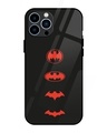 Shop Batman Premium Glass Cover for Apple iPhone 13 Pro-Front