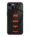 Shop Batman Premium Glass Cover for Apple iPhone 14-Front