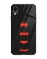 Shop Batman Premium Glass Cover for Apple iPhone XR-Front