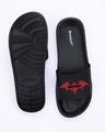 Shop Batman Red Symbol Men's Printed Sliders-Full