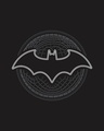 Shop Batman Round Logo Glow In Dark Full Sleeve T-Shirt (BL) 