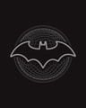 Shop Batman Round Logo Glow In Dark Half Sleeve T-Shirt (BL) 