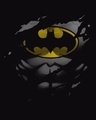Shop Batman Torn 2.0 Half Sleeve T-Shirt Black (BML)
