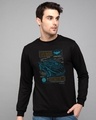 Shop Batmobile Blueprint Fleece Light Sweatshirts (DCL)-Front