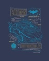 Shop Batmobile Blueprint Half Sleeve T-Shirt (DCL)-Full
